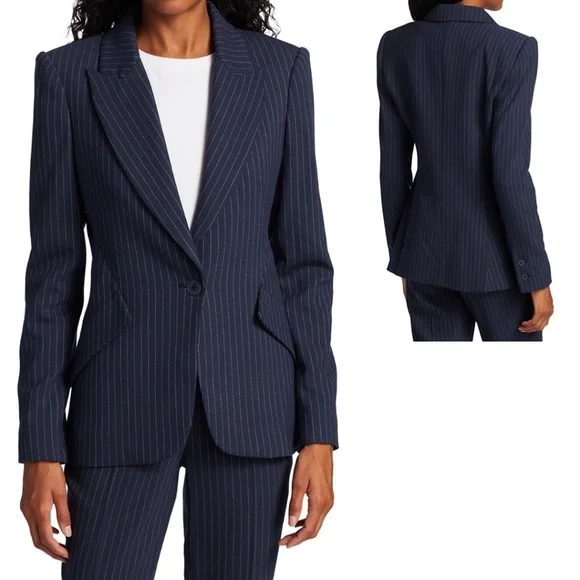 L'Agence Chamberlain Pinstripe Blazer - Picture 6 of 6